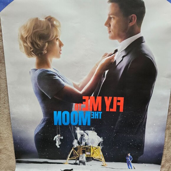 Fly Me To The Moon Movie Poster 27x40" Scarlett Johansson Channing Tatum - Picture 8 of 8